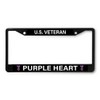 Sign Destination Metal License Plate Frame U.S. Veteran Purple Heart