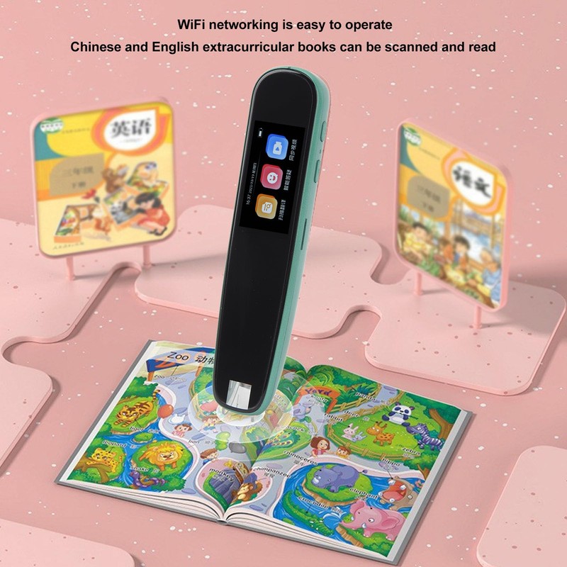 Fockety Pen Scanner, Text to Speech Device for Dyslexia, LCD