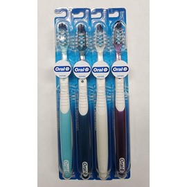 Oral-B 4 Oral-B CrossAction All In One Manual Regular Toothbrush Small Radom Colors