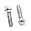 WOWTK 2Pcs M10x1.5 Metric Chrome Front Brake Caliper Bolts Kit