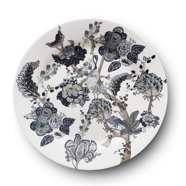 BOWLA Melamine Dinner Plates Set - Set of 6, indoor or ourdoor plates (11" -6 Piece Set, Toile de Jouy)