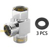 20mm 3 Way T Shaped Water Diverters,Brass Shower Diverter Valve
