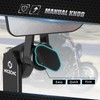 NICECNC 1Pair Quick Flip Mirrors Kit Aluminum for Most Motorcycle