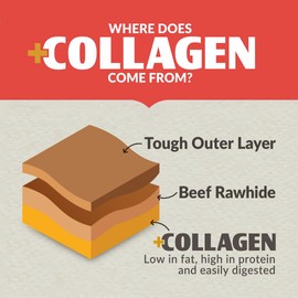 Wild Eats Real Salmon Collagen Sticks for Dogs, (15ct, 1cm Thick) Healthy Bully Stick - Long Lasting Dog Chew Treat