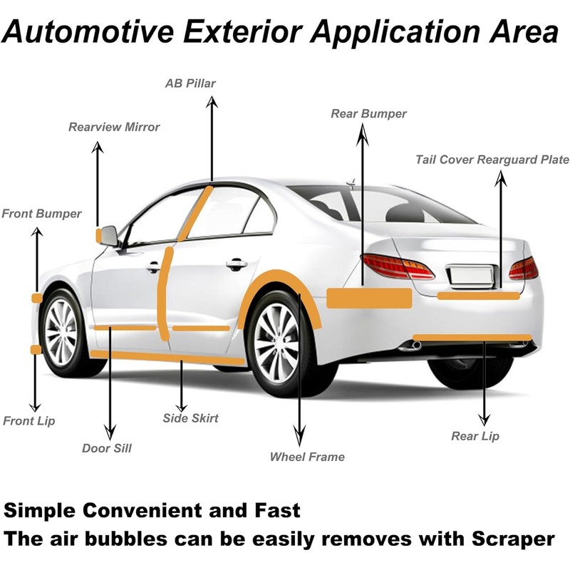 Lypumso 3D Carbon Fiber Vinyl Tape with Tools Kits, 3in