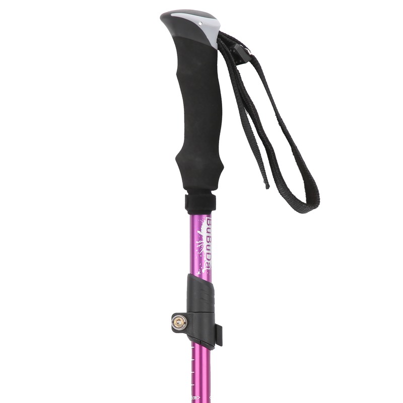 Walking Stick 5 Section Collapsible Aluminum Alloy Adjustable Folding Cane