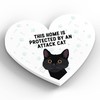 Global Designs Black Cat Home Protected Attack Cat Katie Pearson
