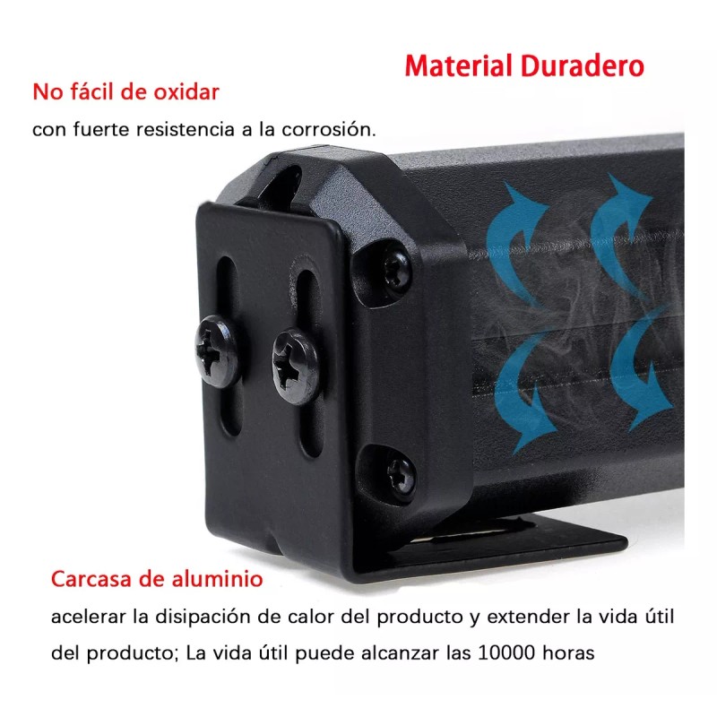 PUNKZZ Barra Torreta Estrobo Codigo Leds Cob Policia 24 PuLG