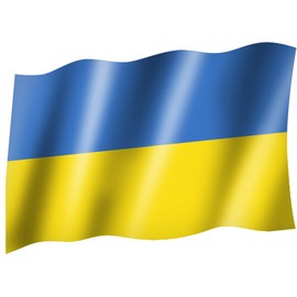 Ukraine Country Flag Country Flag Flag with Hoisting Flag 150 x 90 EYELET CURTAINS, Very Good Quality