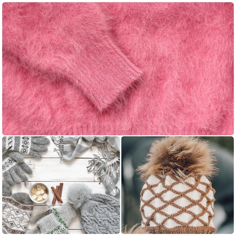 PATIKIL 35yds Faux Fur Yarn, 4 Skeins 0.4" OD 50g