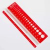 KnitPro - Misuratore per Ferri, Colore: Rosso