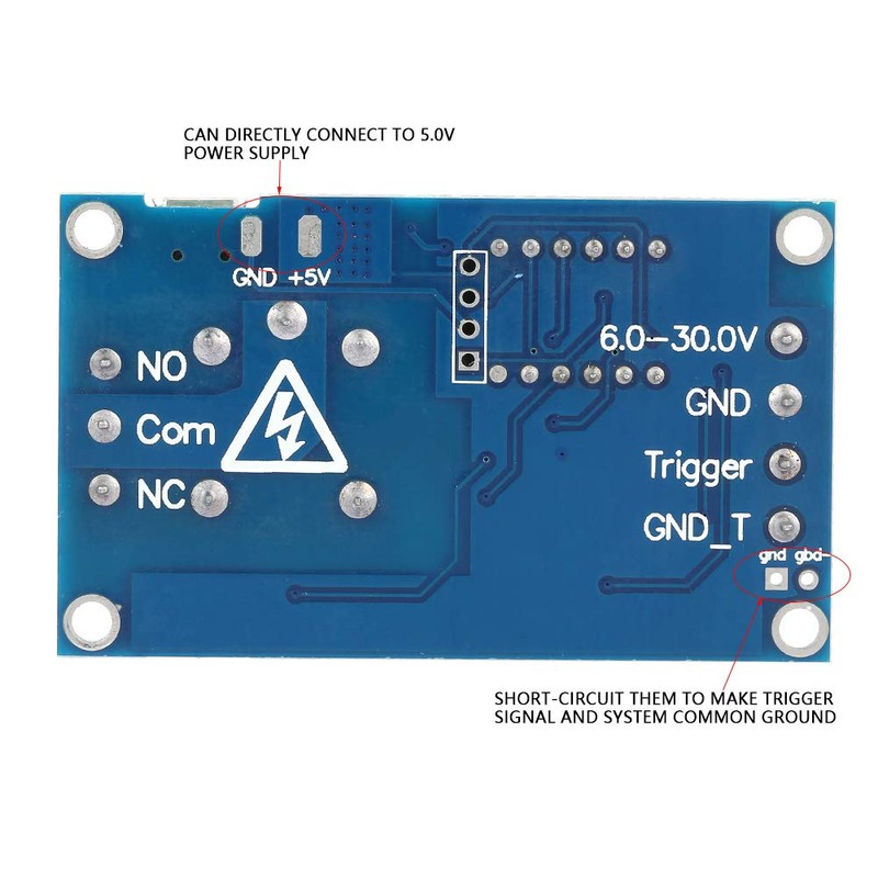 Módulo de relé de Temporizador DC 5-30V Pantalla LED Retardo