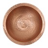 Prime Retreat Hammered Copper Bird Bath with Stake and Solar