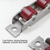 Set of 4 Push-Pull Window Roller, Double Wheel, Sliding Window,