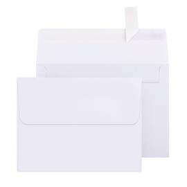 Packpal 50PACK A2 Envelopes, White Envelope Self Seal for for Invitations, Wedding, Graduation, RSVP Cards, Postcards, Greeting Cards mailing