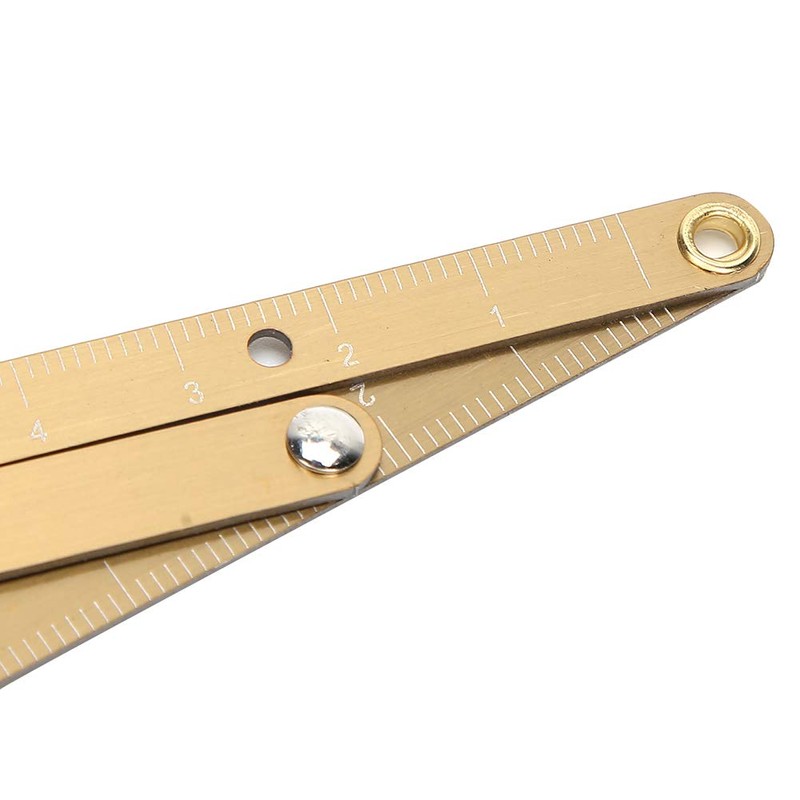 Eyebrow Ruler, Eyebrow Positioning Measurement Microblading Tattoo Eyebrow Ruler Golden