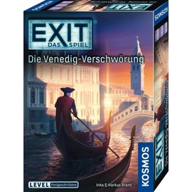 KOSMOS 684396 EXIT - The Game - The Venice Conspiracy, Level: Advanced, Escape Room Game, EXIT Game for 1-4 Players Aged 12 Years and Up, A Unique Board Game [German Version]