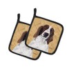 Caroline's Treasures SC9131PTHD Springer Spaniel Wipe Your Paws Pair of