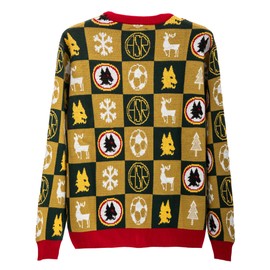AS Roma Unisex Christmas Cardigan