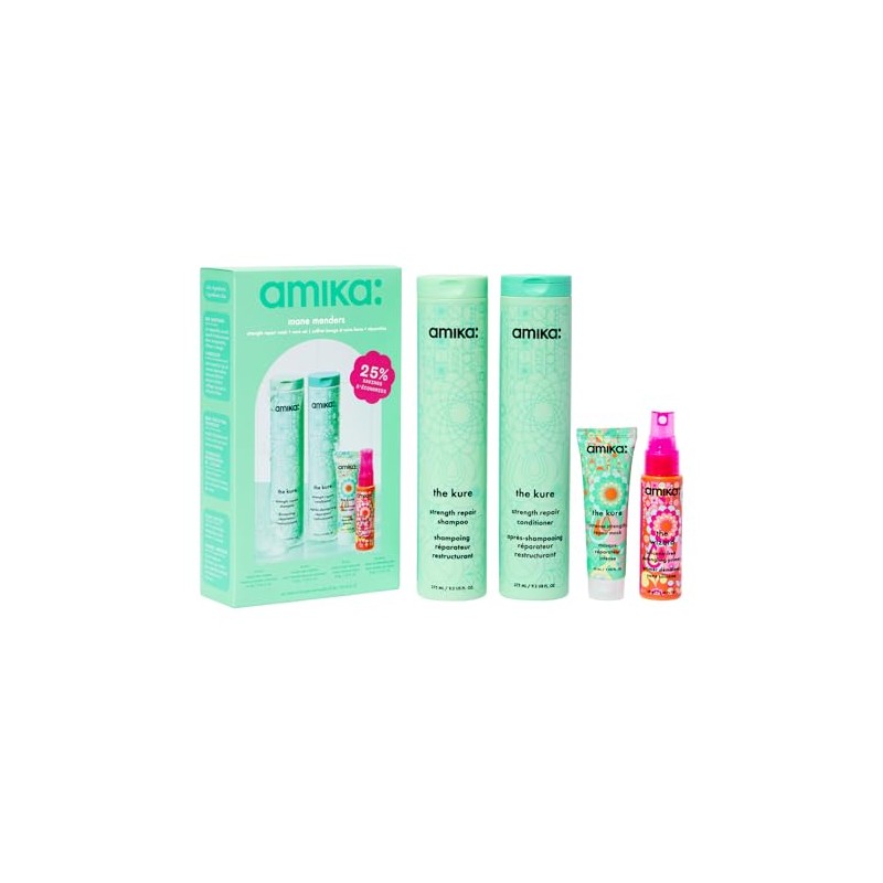 amika Mane menders Strength Repair Wash + Care Set