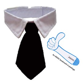 ANIAC Adjustable Dog Cat Neck Tie Puppy Pet Costume White Collar