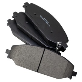 TRQ Front Brake Pads Semi-Metallic Compatible with 2022 Jeep Grand Wagoneer Wagoneer 2019-2023 Ram 1500