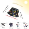 ZLYC Unisex Sun Hat, Beach Hat, Angler’s Hat, Flower/Plant/Rainforest Print,