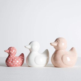 EEMKAY New Ceramic Ducks Set Of 3 Bathroom Home Decor Unique Stylish Retro Gift