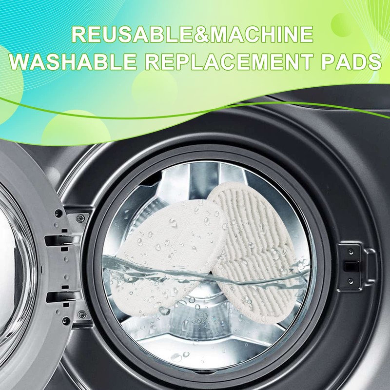 2124 Replacement Pads for Bissell Spinwave Spin Mop, 2 Scrubby