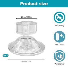 huoanpo 10PCS High Suction Power Limpets for Caravan Awning, Awning Suction Cups, and Caravan Skirt Kit with Side Fixing for Sunshade Canopy, Multipurpose Use for Motorhome & Campers Van