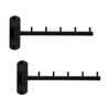Zivisk Pack of 2 Folding Wall Mounted Clothes Hanger Rack