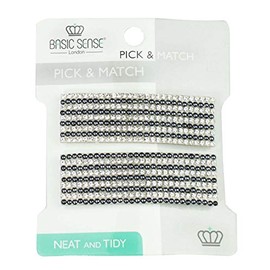 Shiny Diamante Rhinestone Rectangular Shape Snap Hair Clips, Wedding Bridal Accessories, Deep Blue