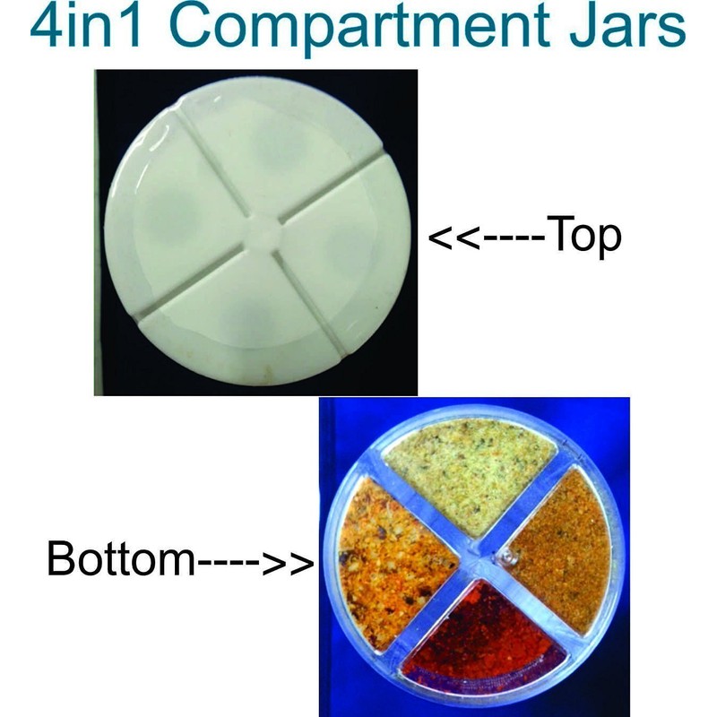 Dean Jacob's Holiday Sprinkles ~ 6.3 oz. 4in1 Compartment Jar
