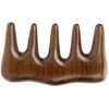 WOONEKY Natural Wood Wide Tooth Hair Comb Static for Ergonomic