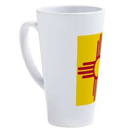 CafePress New Mexico Flag Yellow 17 oz Latte Mug