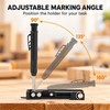 Multi-Function Scribing Ruler for Woodworking – Adjustable Contour Measuring and