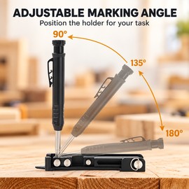 Multi-Function Scribing Ruler for Woodworking – Adjustable Contour Measuring and Marking Tool for Carpentry and DIY