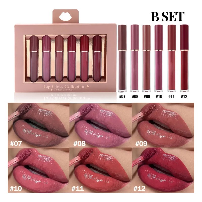 Set De 6 Brillos De Labios De 1,9 Ml Efectivos