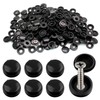 Coufce 100 PCS M6 Plastic Hinged Screw Cover Caps Snap