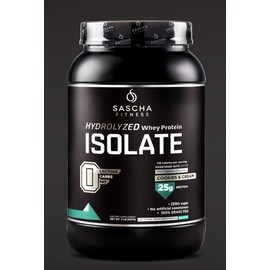 Sascha Fitness Corp HYDROLYZED WHEY PROTEIN ISOLATE COOKIES & CREAM by Sascha Fitness