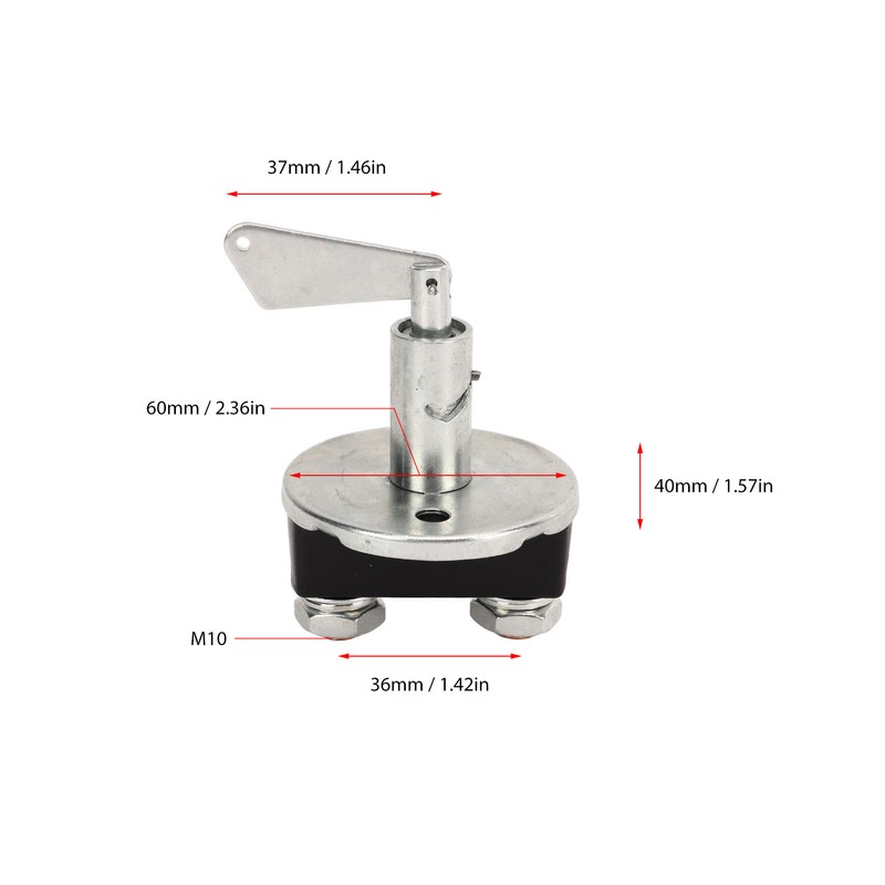 12‑24V Battery Disconnect Rotation Switch 100A Working Current Battery Power