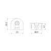 Amig - Eccentric coupling for furniture assembly, mounting with M6