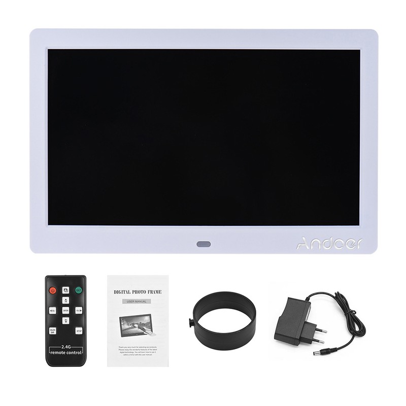 Andoer 10 Inch Wide LCD Screen Digital Photo Frame 1024