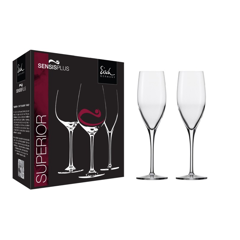 Eisch - Superior Sensis plus, "Champagner 500/71" 2 Champagnergläser im