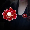 Fashion Pearl Floral Brooch Pin for Women Girls Wedding Paryty