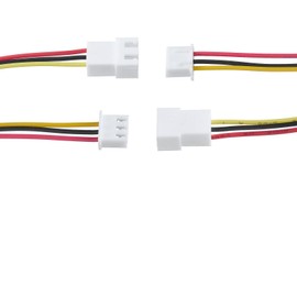 Bridgold 20 Pairs JST-XH 2.54 3Pin Connector Balance Plug Lead Socket Male and Female with 100mm Silicone Wire Cables. (3Pin)