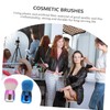 Minkissy 2sets Blusher Brush Foundation Brush Set Synthetic Fiber Short