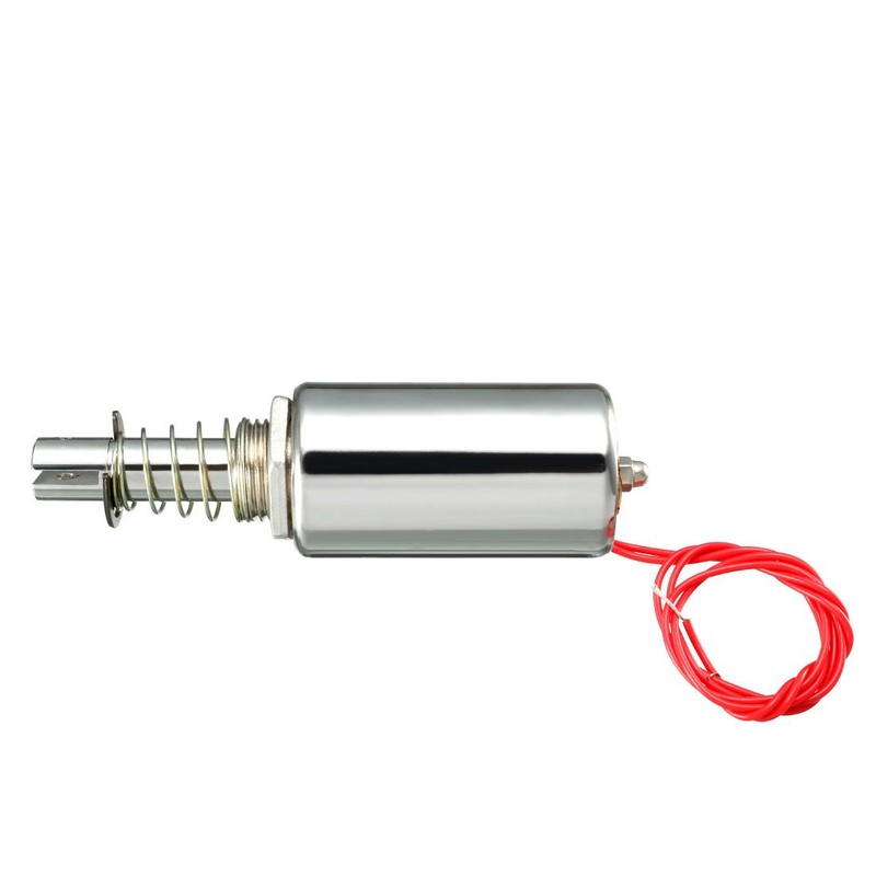 uxcell DC 12V 15N Force 10mm Stroke,Pull Push Type,Tubular Solenoid