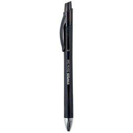 STAPLES 651254 Sonix Retractable Gel-Ink Pens Medium Point Black Dozen (13561-Cc)