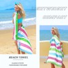 Exclusivo Mezcla Microfiber Quick Dry Beach Towel, Oversized Sand Free